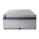 Ver imagem 5 de Conjunto Box Baú Queen Oxford Branco 158x198x74 Espuma D33