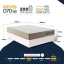 Ver imagem 7 de Cama Box com Colchão de Espuma D70 Double Face Ortopédico Double Sense Casal 138cm