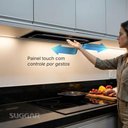 Ver imagem 2 de Coifa de Embutir Suggar TP9001PT 90cm Vidro Preto Painel Touch LED 110V