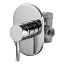 Ver imagem 2 de Registro Misturador Monocomando Metal Cromado Para Chuveiro