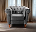 Ver imagem 1 de Sofá Nobreza Poltrona Chesterfield Vintage Retrô Clássico