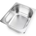 Ver imagem 5 de Kit 2 Cubas Gastronômicas Inox 9,5l 1/2 Buffet Restaurante 32,5x26,5x15cm Gourmet Mix
