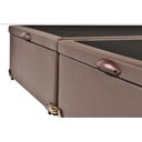 Ver imagem 5 de Cama Box Baú King-size 193x203 Reforçada Fabricação Própria - Corino Marrom