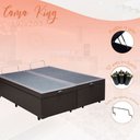 Ver imagem 1 de Cama Box Baú King-size 193x203 Reforçada Fabricação Própria - Corino Marrom
