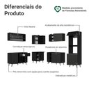 Ver imagem 4 de Armário de Cozinha Completa de Canto 445 Cm Preto Nice Madesa 01