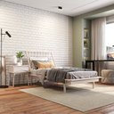 Ver imagem 5 de Cama Solteiro em Madeira Maciça Nordik Branco/Lavado