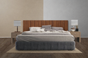 Ver imagem 2 de Cabeceira p/ Cama King Lambri Painel MDF Modular 3M 198x90cm:Marrom