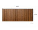 Ver imagem 5 de Cabeceira p/ Cama King Lambri Painel MDF Modular 3M 198x90cm:Marrom