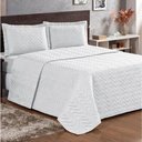 Ver imagem 1 de Cobre Leito King Pratic Lisa 3 Peças - Branco