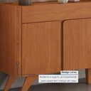 Ver mais imagens de Buffet para Sala de Jantar Laqueado 100% MDF 4 Portas 172cm Pés em Madeira Maciça Aros