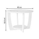 Ver imagem 2 de Mesa de Centro com Tampo de Vidro Pinhais Branco