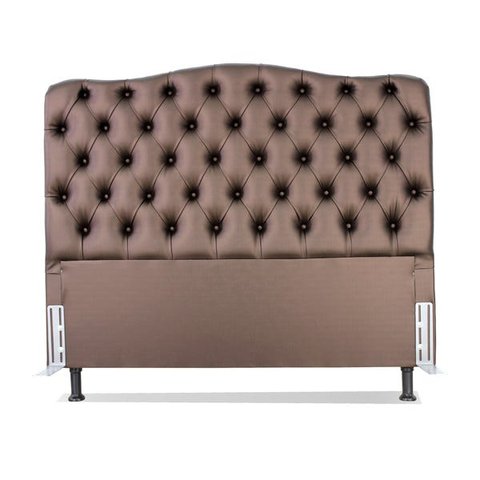 Cabeceira Casal 138 - Bello Box - Dunas Sintético Marrom