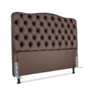 Ver imagem 2 de Cabeceira Casal 138 - Bello Box - Dunas Sintético Marrom