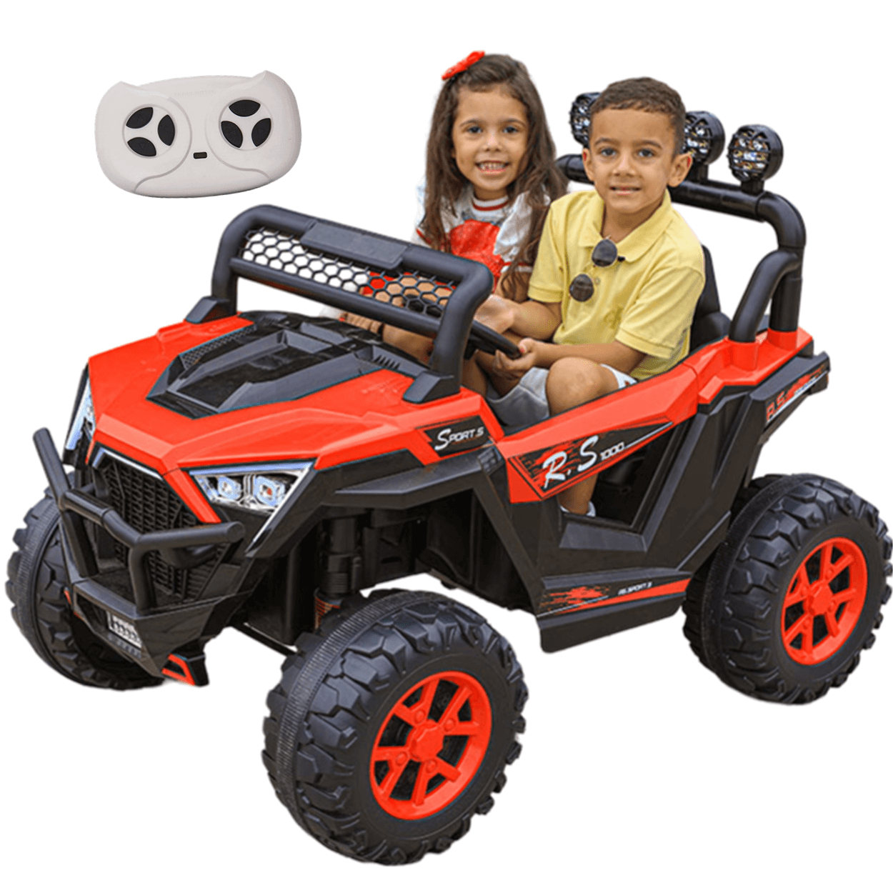 Carro Eletrico Zippy Toys Jipe Utv Rs1000 12v Controle Vermelho