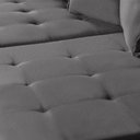 Ver mais imagens de Sofá Modular 6 Lugares Olinda 2.90 MT com Molas Retrátil e Reclinável Linho Corriente Sofatec