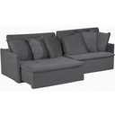 Ver imagem 4 de Sofá Modular 6 Lugares Olinda 2.90 MT com Molas Retrátil e Reclinável Linho Corriente Sofatec