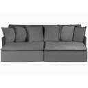 Ver imagem 3 de Sofá Modular 6 Lugares Olinda 2.90 MT com Molas Retrátil e Reclinável Linho Corriente Sofatec