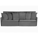 Ver imagem 2 de Sofá Modular 6 Lugares Olinda 2.90 MT com Molas Retrátil e Reclinável Linho Corriente Sofatec