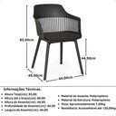 Ver imagem 3 de Conjunto Mesa Jantar Quadrada 90cm Branco C+4 Cadeiras Marcela – Design Moderno e Sofisticado,