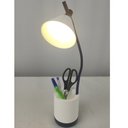 Ver imagem 6 de Luminária de Mesa Touch LED Flexivel Porta Objetos Abajur Iluminado Articulada Organizador 3 Cores