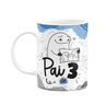 Caneca Flork Pais - Pai de 3 - Branca 325ml - 1