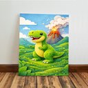 Ver imagem 6 de Kit 3 Quadro Decorativo Dinossauros Infantil Criança Bebê Meninos Moderno 28x20cm