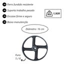 Ver imagem 3 de Roda para Arado Furo 5/8 Ferro Fundido 16cm