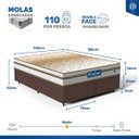 Ver imagem 7 de Cama Box com Colchão de Molas Ensacadas Double Face Pillow Euro Alfa Probel Queen 158cm