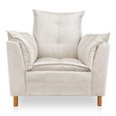 Ver imagem 2 de Kit Poltrona Amamentação Sara + Puff Suede Bege Dal Poz Estofados