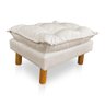 Kit Poltrona Amamentação Sara + Puff Suede Bege Dal Poz Estofados - 3