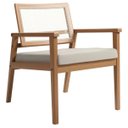 Ver imagem 2 de Poltrona Tela Areia Madeira Maciça em Linho - B Gaspari