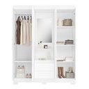 Ver imagem 3 de Guarda Roupa Capelinha 4 Portas NT6055 Branco/Rosa Flex Notável Móveis