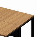 Ver imagem 5 de Plataforma de Trabalho 1,40 m X 1,20 m 2 Pessoas Design Industrial 100% MDF F5 Office Cor:Freijó