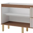 Ver imagem 2 de Gabinete de Cozinha 2 Gavetas Ripado 144cm Madeira 100% MDF:Freijó/Cappuccino