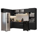 Ver imagem 2 de Armário de Cozinha Completa de Canto Suspenso 465 Cm Preto Nice Madesa 06