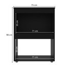 Ver imagem 3 de Balcão Cooktop Adriana 75 cm Preto Fosco - AJL