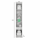 Ver imagem 5 de Modulado De Canto Casal Completo 7 Portas 6 Gavetas - Rizon-Branco - Móveis Novo Horizonte