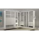 Ver imagem 2 de Modulado De Canto Casal Completo 7 Portas 6 Gavetas - Rizon-Branco - Móveis Novo Horizonte