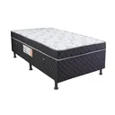 Ver imagem 1 de BOX BAU CONJUGADA MOLA SOLTEIRO KING POLIESTER (110KG - 0.96X2.03X56):CINZA
