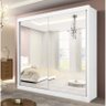 Guarda-roupa Casal Espelhado 2 Portas 6 Gavetas Las Vegas D'doro Branco - 1
