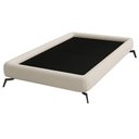 Ver imagem 1 de Cama Solteiro Pés Ferro 105cm Emma Bouclé Off White - Nexta Casa