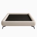 Ver imagem 2 de Cama Solteiro Pés Ferro 105cm Emma Bouclé Off White - Nexta Casa