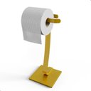 Ver imagem 4 de Porta Papel Higiênico de Chão Suporte Papeleira Dourada.s