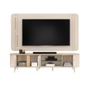 Ver imagem 5 de Bancada e Painel para Tv até 75 Polegadas 3 Portas Ariana Off White- Mabe Magazine