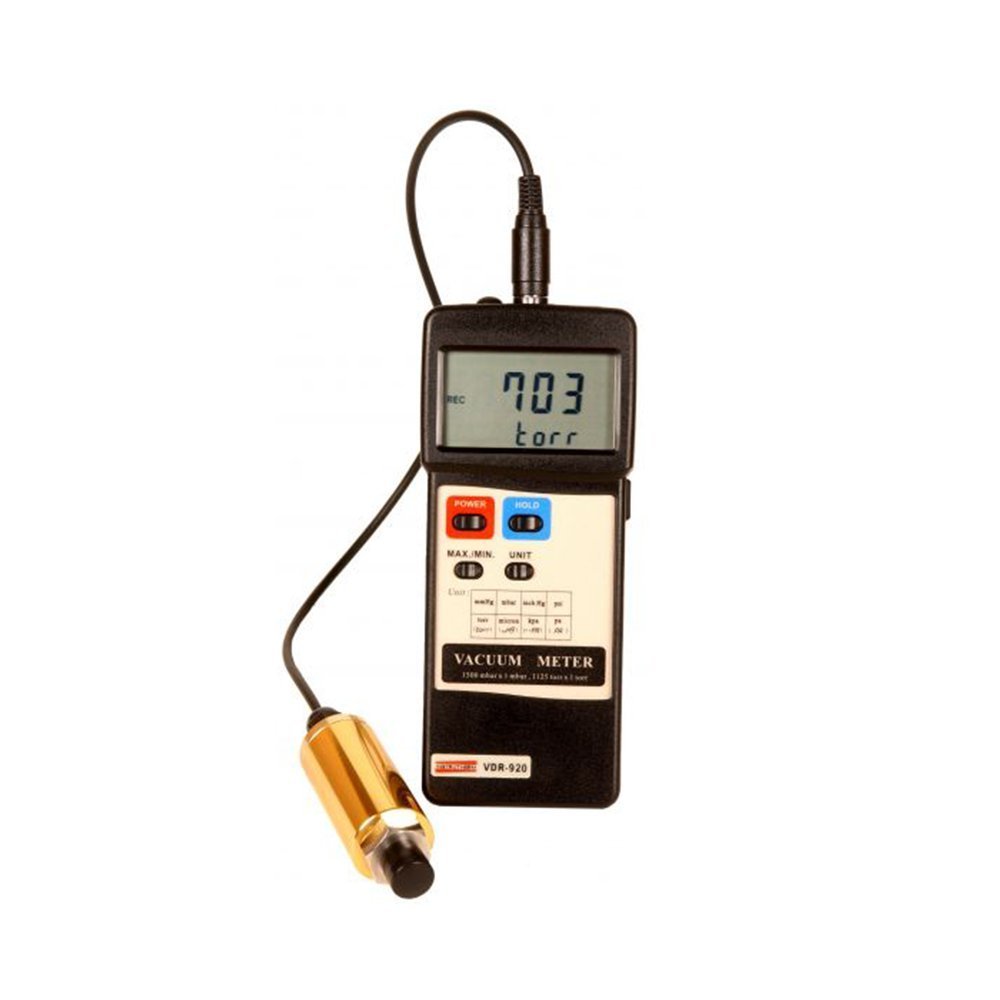 Vacuômetro Digital Medição Absoluta Vácuo Pressão Hold Sensor Rs-232 Vdr-920 Portátil Com Estojo
