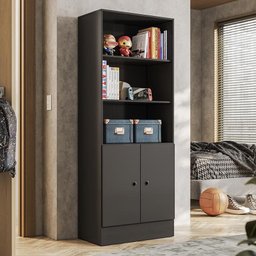 Armário Gamer 2 Portas Preto - Qmovi - 2