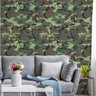 Papel de Parede Camuflagem Verde Militar-60x300cm - 3