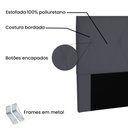 Ver imagem 4 de Cabeceira Solteiro 0,90m Aquilla Suede - Pallazio - Cinza