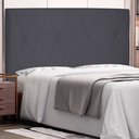 Ver imagem 2 de Cabeceira Solteiro 0,90m Aquilla Suede - Pallazio - Cinza
