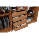 Ver imagem 3 de Guarda Roupa Casal 6 Portas e 4 Gavetas Mozart Branco Fosco - Caemmun
